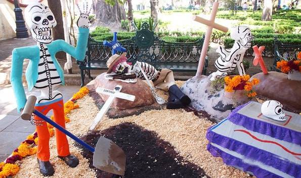 《死者の日》かわいいガイコツ仮装体験！メキシコシティ観光旅行記１