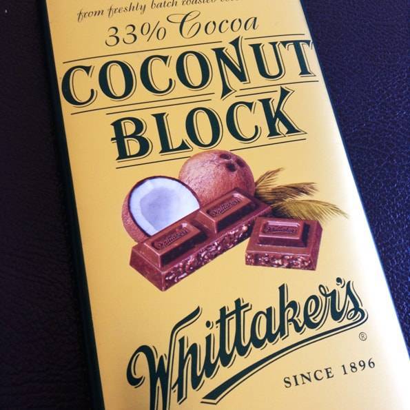 ウィッタカーズ(Whittaker’s)ココナッツブロックチョコレート